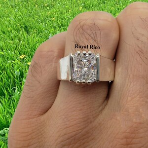 Men's Princess Cut Diamond Ring