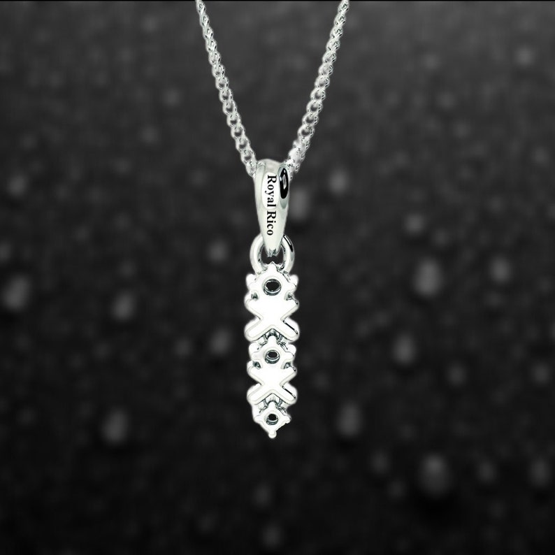 0.25 Ct Round Cut Diamond Classic Shape Silver Pendant Anniversary gifts Wedding Jewelry Diamond Pendant, Moissanite Pendant, No Chain image 9