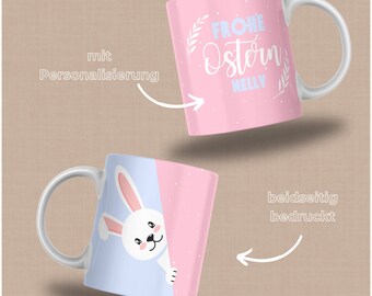 Tasse Ostern, Ostergeschenk, Tasse personalisiert, Kinder, Freundin, Tasse mit Namen, Ostertasse