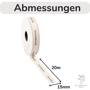 Geschenkband Schleifenband Handmade Ideal für personalisierte oder gebastelte Geschenke Bild 3