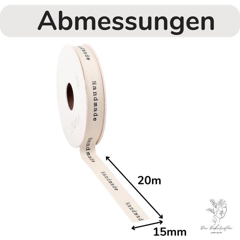 Geschenkband Schleifenband Handmade Ideal für personalisierte oder gebastelte Geschenke Bild 3