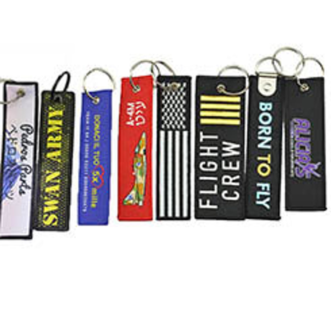 Custom Embroidery Keychains Custom Jet Tags Custom Keytags Etsy