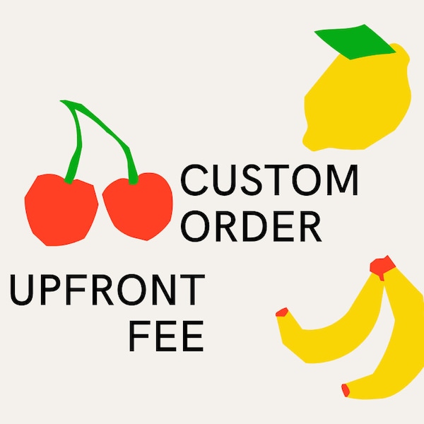 Custom Order Fee USD 30