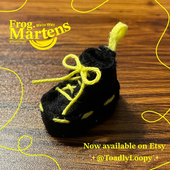 Miniature Doll Dr Marten Boots for Knitted Frogs and Dolls Etsy