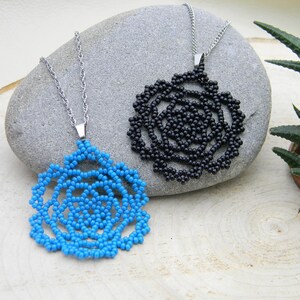Pearl necklace | Miyuki beads | Miyuki beads | Miyuki flowers | Handmade
