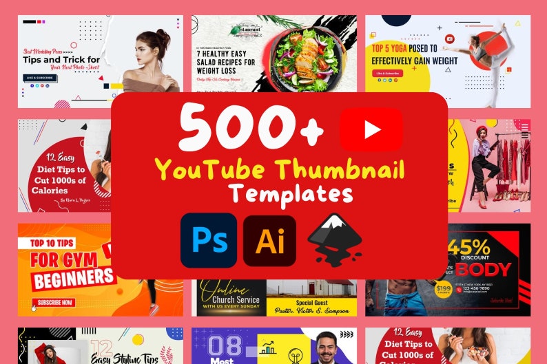 Youtube Thumbnail Templates Pack: Elevate Your Video Presence With a 
