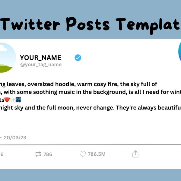Twitter Posts Templates for Social Media: 7 Canva Templates for Stylish Twitter Posts - Elevate Your Tweet Game!