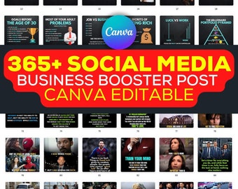 Social Media Canva Templates: Business Infographics for Instagram and Pinterest, Perfect for Entrepreneurs. Elevate Your Visual Storytelling