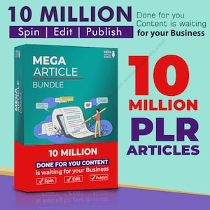 10 Million PLR Articles: Fuel Your Website, Blog, Social Media, and Content Creation with Endless Ideas image 1