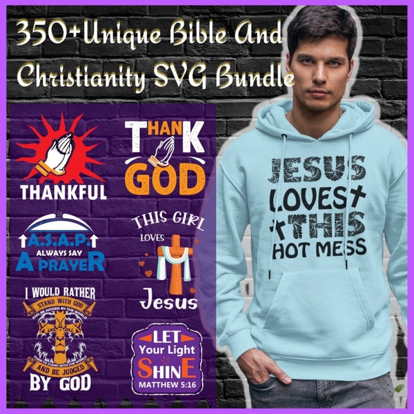 Unique Bible and Jesus Designs Bundle: T-Shirt, Mug, Mobile Cover, Coffee Cup - Express Your Faith with Style!