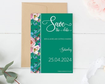 Pacer - Colourful Save the date cards, Colourful save the date cards, simple save the date, wedding stationery