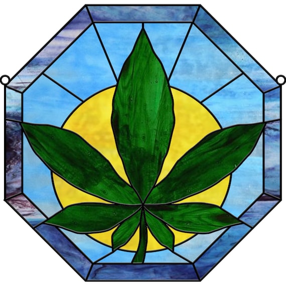 420 Cannabis Leaf - Pot Leaf - Stained Glass Pattern Booklet - 3
