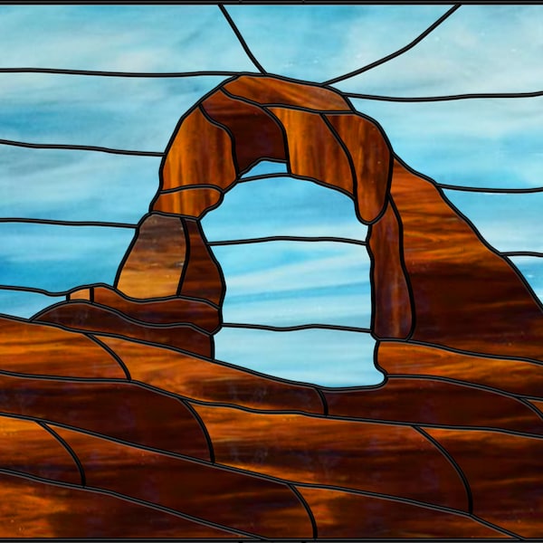 Arch Stained Glass Etsy