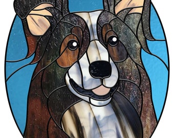 DOG Spirit Animal Stained Glass Pattern - Number 3 in the Spirit Animal Series by Carolyn Murie