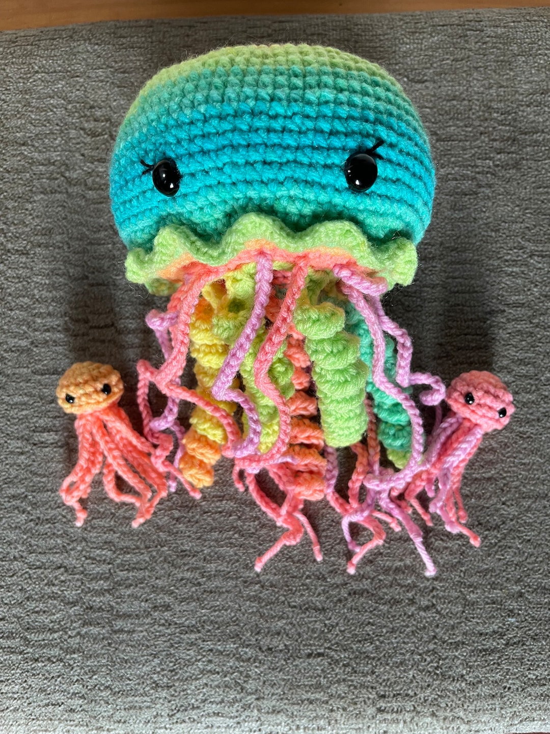 Crochet Jellyfish Mom and Babies Etsy