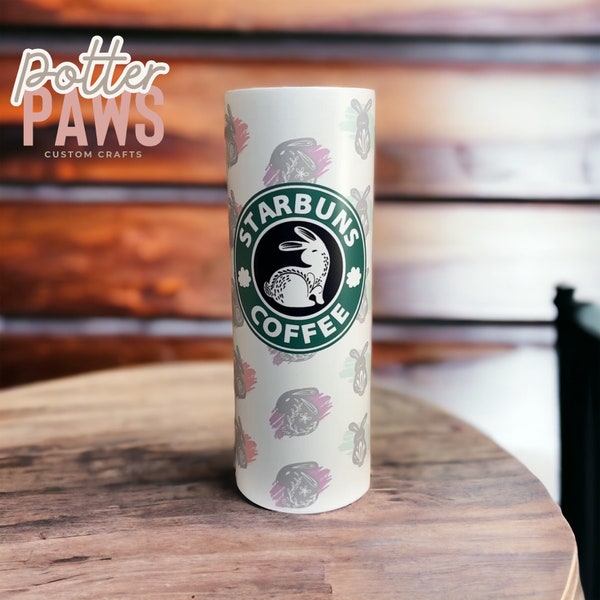 Starbuns Rabbit Bunny Tumbler / Vaso tipo Starbucks / ¡Ideal para ti, tus amigos o familiares que aman los bollos y el café!