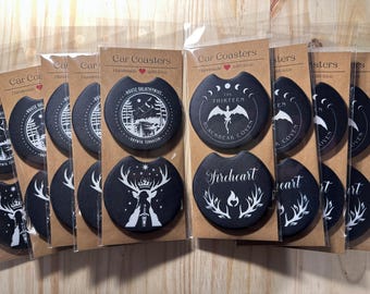 Car Coasters | Throne of Glass (TOG) | The Thirteen | Fireheart | House Galathynius | Winter Stag