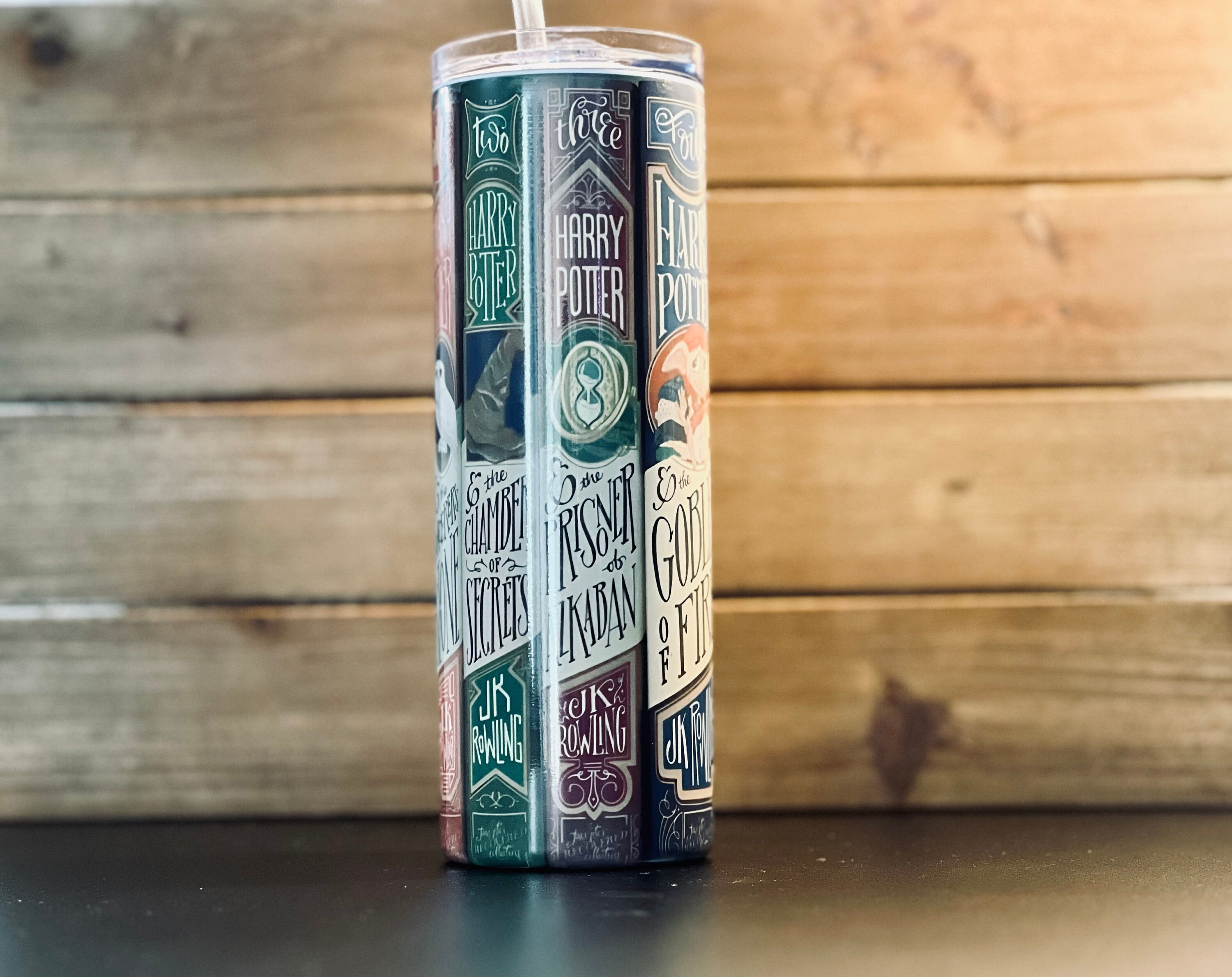 Potter Book Spines Tumbler Custom Designed Wizard Book - Etsy
