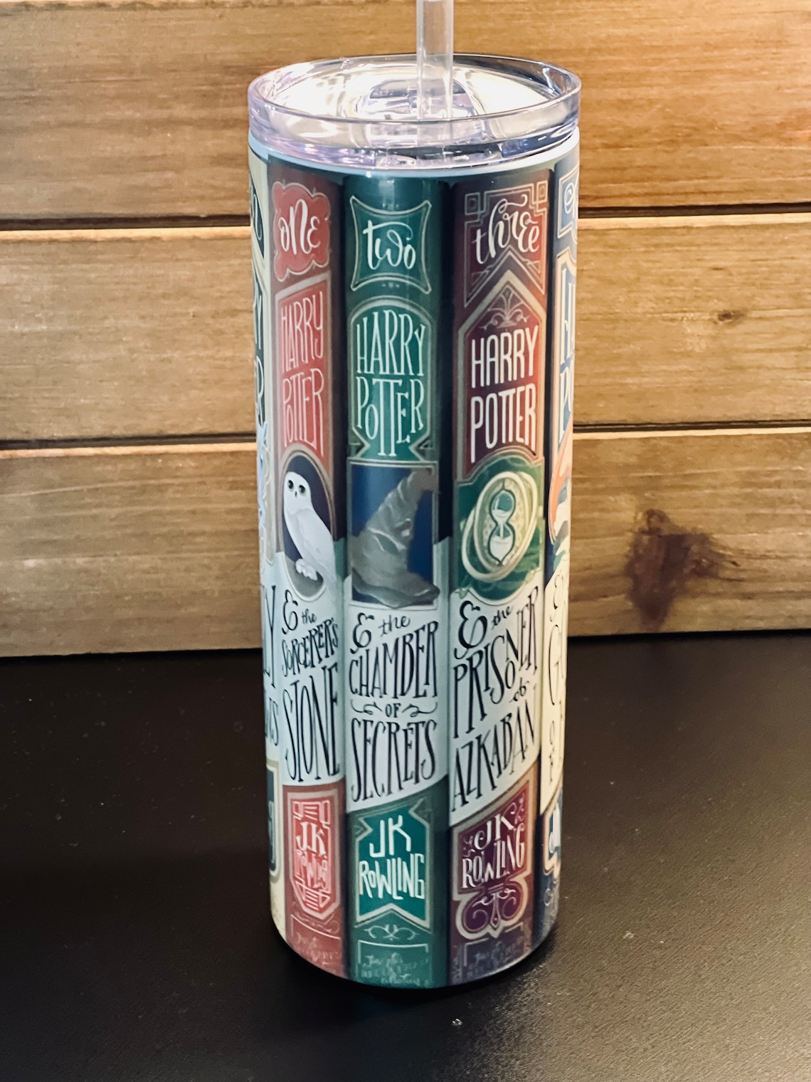 Potter Book Spines Tumbler Custom Designed Wizard Book - Etsy