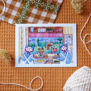 Illustration | Reproduction aquarelle | Le food truck des frères Chapelure