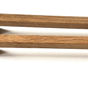 Furniture handle, oak, various lengths, oiled, lacquered, natural; drawer handle, door handle, front, kitchen, IKEA cabinet