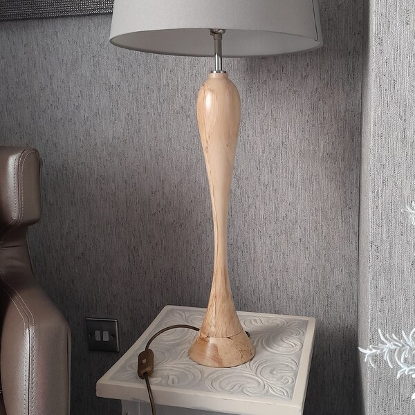 Wood Lamp Base Etsy UK