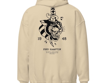 Felpa con cappuccio nera Fred Hampton History