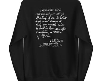 Letter From Mecca (Malcolm X) Black History Sweatshirt