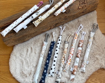 Wurmi - Greifling - Kaustange, Greifstange, Beißring, Babyspielzeug, Babygeschenke, Erstausstattung, Babyparty - Geburt, Taufe Stoffhaase