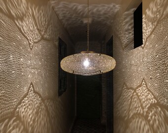 Close bottom ,Moroccan Brass Pendant Light, brass pendant light, Pendant Light, Moroccan Light Fixtures, Pendant Lighting