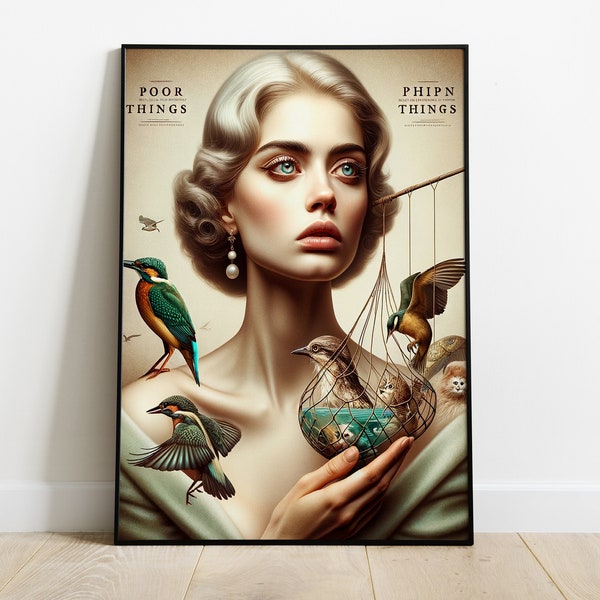 Poor Things Film Premium Matte Poster Film/Emma Stone Raumdeko/ Wand Kunst/Poster Geschenk/High Quality Fine Art Print/ Poor Things 2024