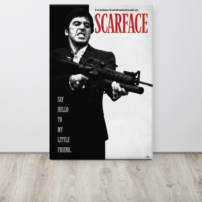 Scarface Al Pacino Movie Poster 24x36 Thick Gallery Wrapped - Etsy