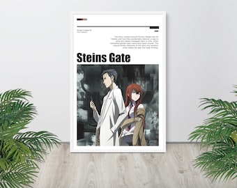 Steins Gate Poster, Kurisu Makise, Anime & Manga Wall Art, Wall Decor, Wall Art, Canvas, Poster Print, Anime Poster Digital Download