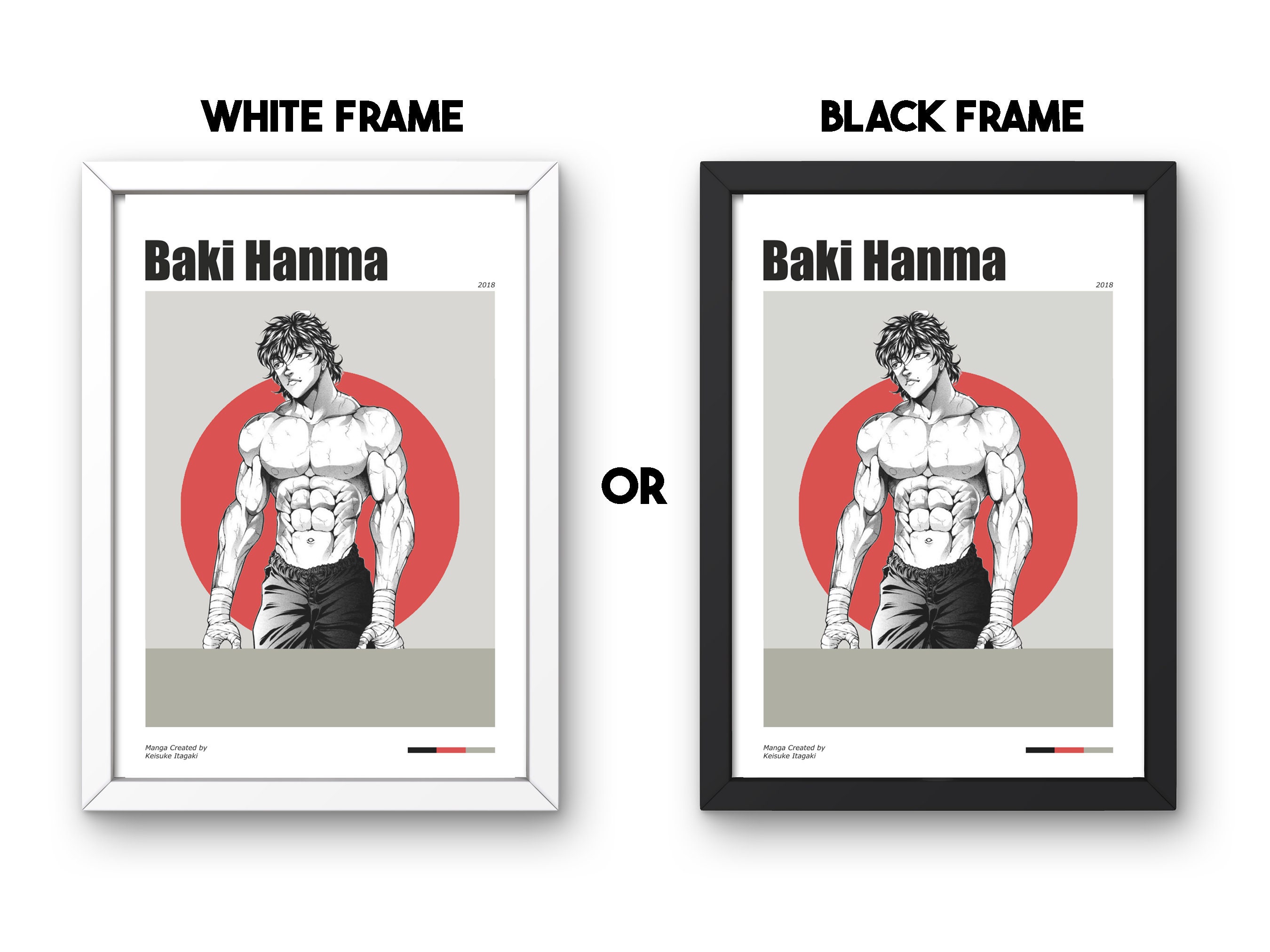  Baki Anime Poster Ogre Hanma Hanging Poster Canvas