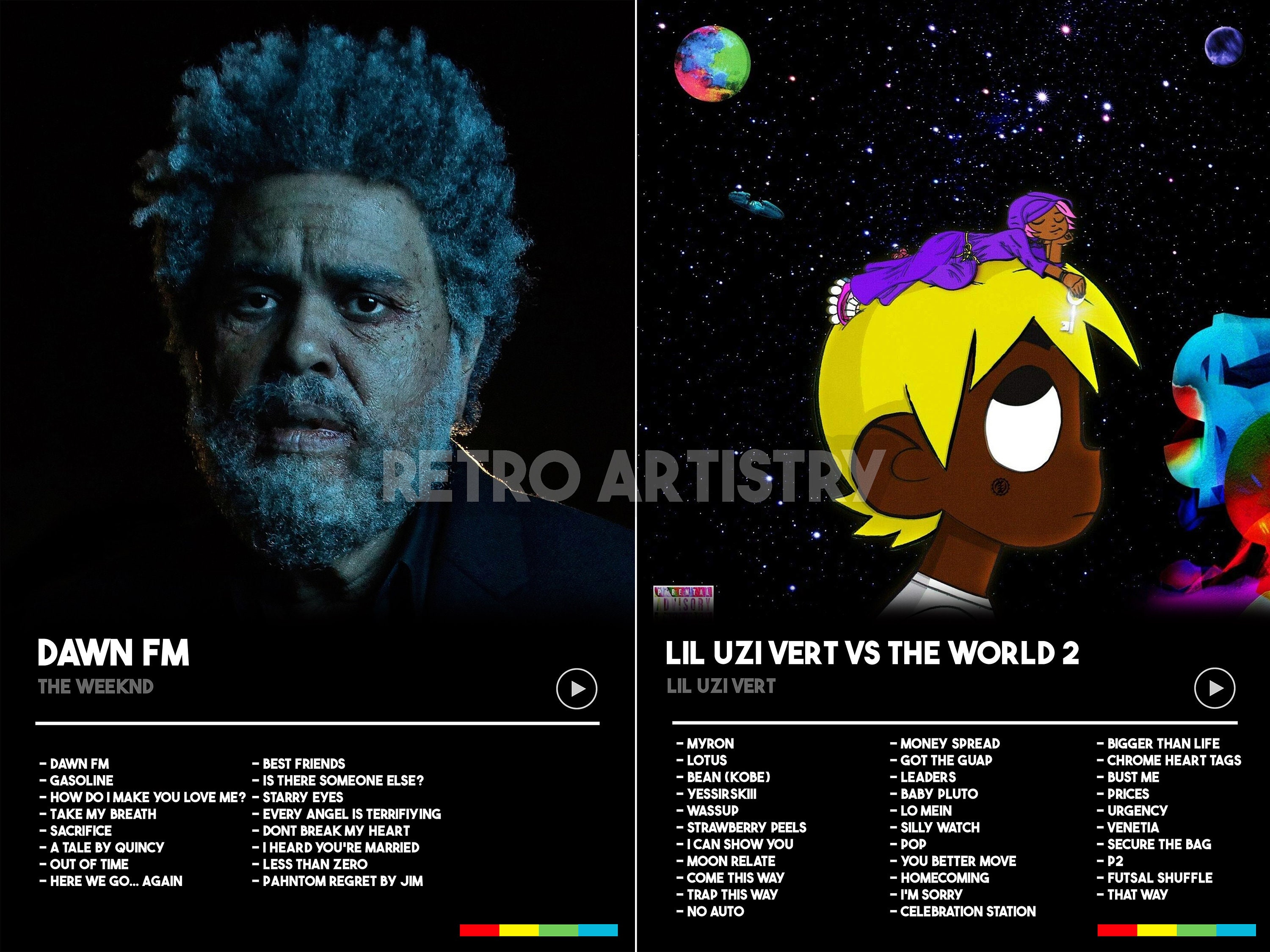 Custom Album Cover Tracklist Poster Album Cover Posters Etsy