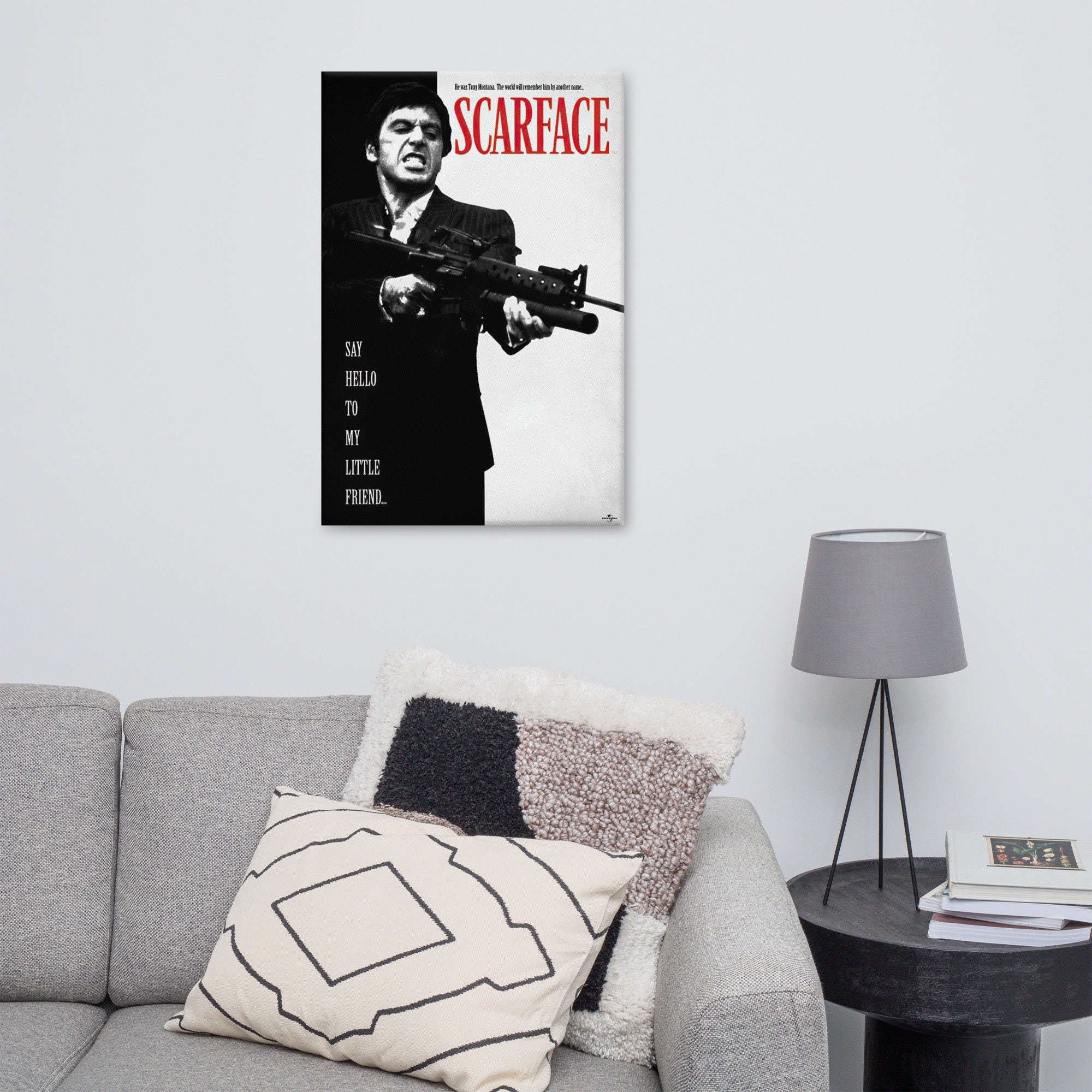 Scarface Al Pacino Movie Poster 24x36 Thick Gallery Wrapped Canvas Wall ...