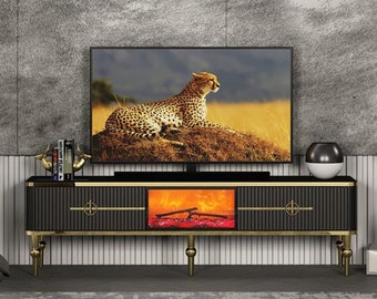 Black Electric Fireplace Tv Stand Living Room Fireplace Tv Stand Bedroom Entertainment Center with Fireplace 15x63x18 Inch