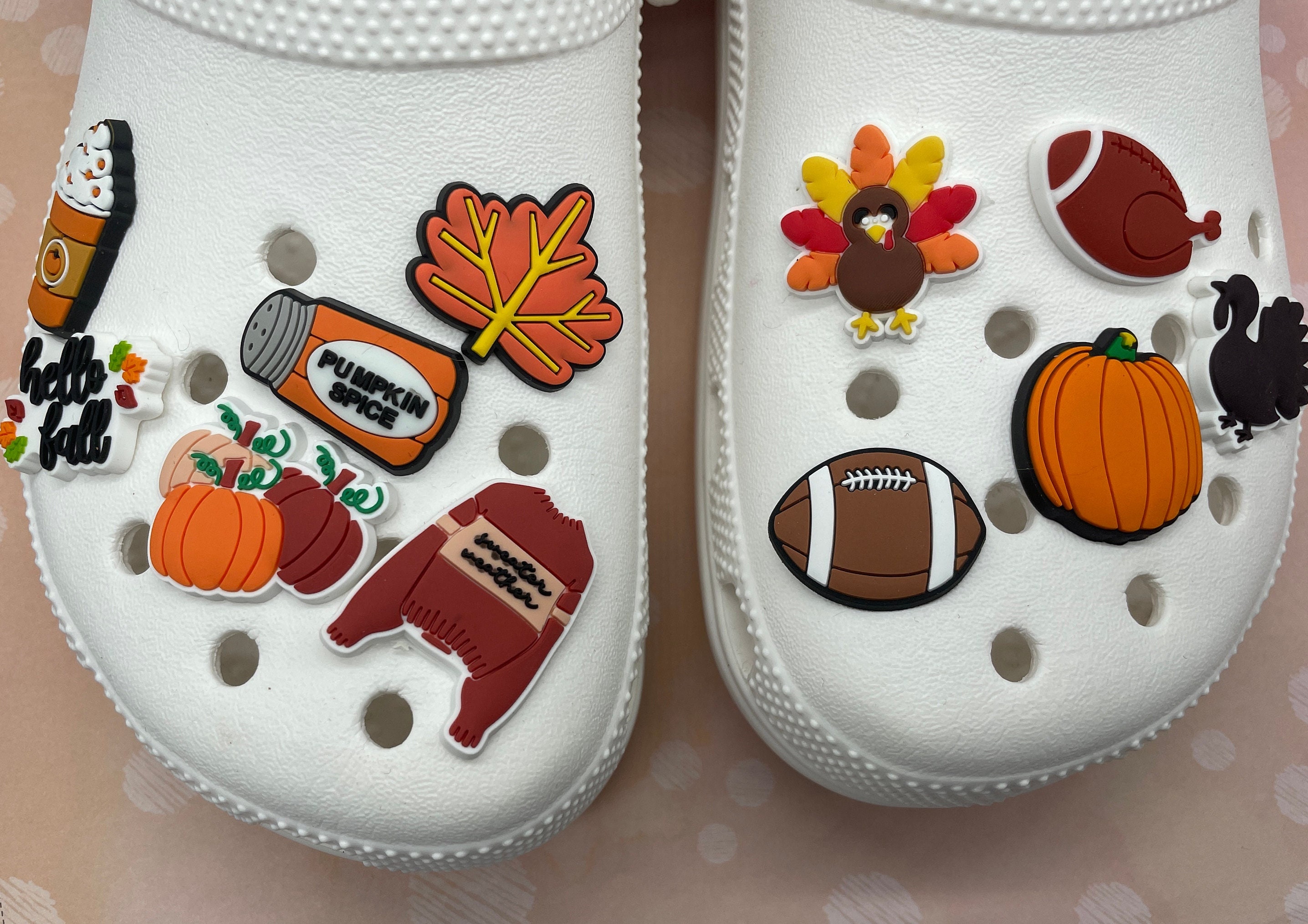 Disney Crocs Jibbitz Shoe Halloween Charms Set New In Hand Candy Corn  Pumpkin
