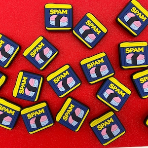 Spam charm - Asian shoe Charms - Asian them Shoe Charm - spam Shoe Clips -shoe Accessories - Perfect Birthday Gift