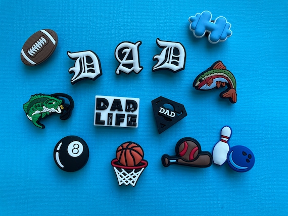 Dad Shoe Charm father's Day Croc Charms Papi Shoe Pins charms for