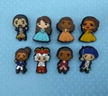 Hamilton shoe charm -Broadway inspired shoe pin Charms -theme Theatre Shoe Charm - Alexander Hamilton , Lafayette, Aliza, King George, product logo