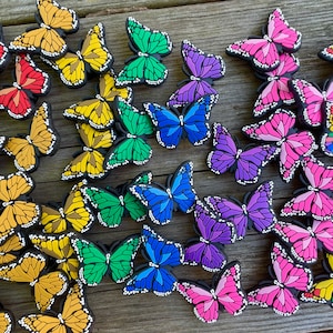 Butterfly shoe charm - monarch Croc Charms - Insect shoe charm - popular shoe charm -  Shoe Charm -rainbow shoe charm - bug