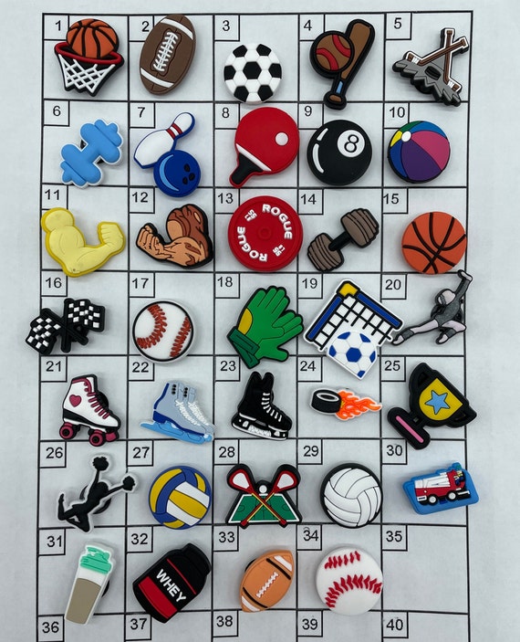 【SHOUIA/ショウイア】 SPORTS CHARM Sports Shoe Charm -sports Theme Shoecharms - Football