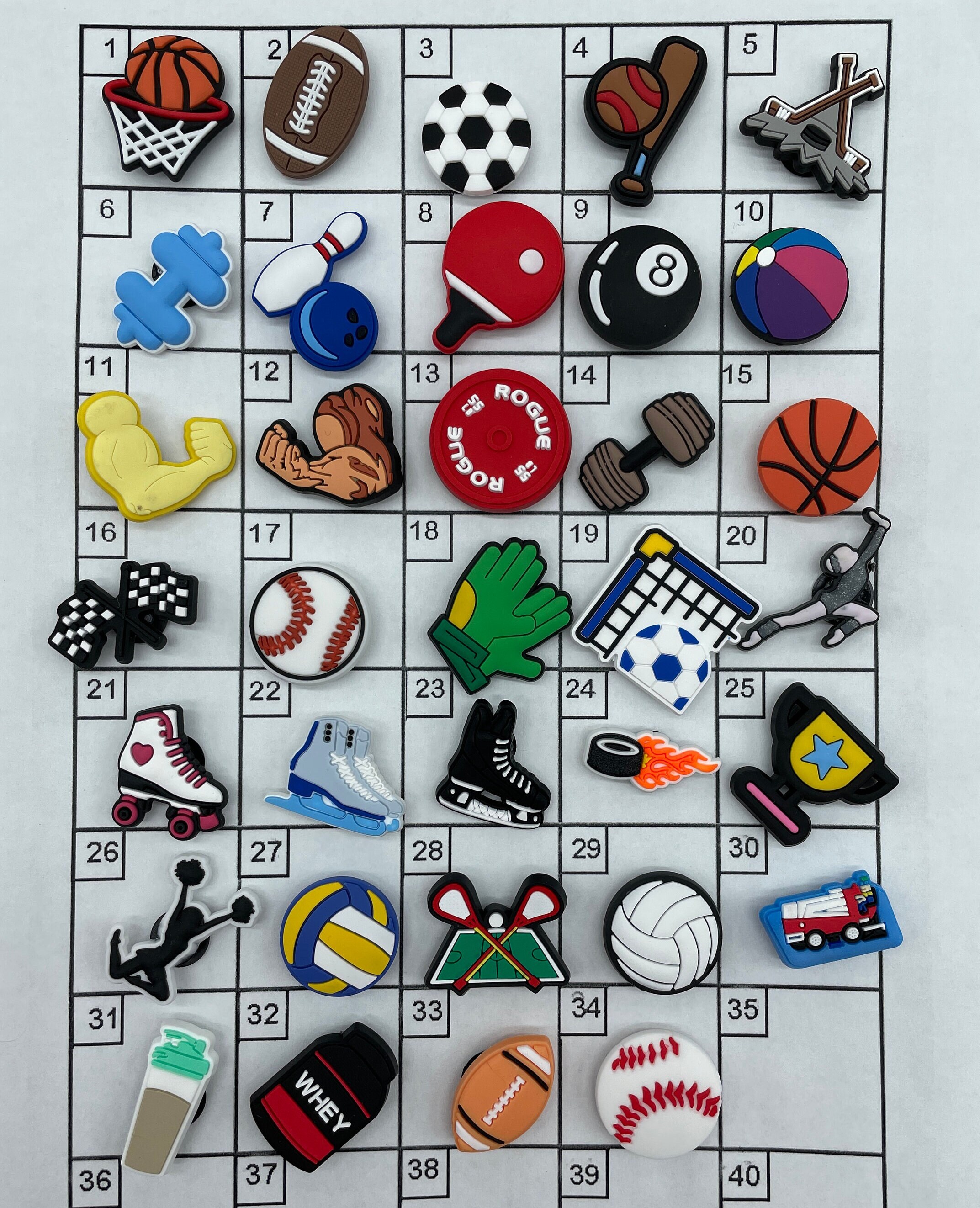 【SHOUIA/ショウイア】 SPORTS CHARM Sports Shoe Charm -sports Theme Shoecharms - Football