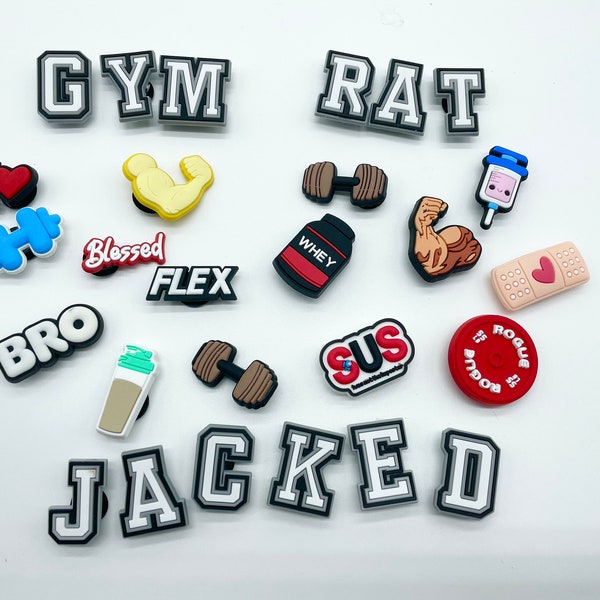 Weight Lifting Jibbitz Etsy