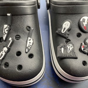 Reaper shoe charm - horror knives  shoe  charm - slasher shoe  charm - scary movie- lit  shoe  charm - jason charm michael charm reaper jibs