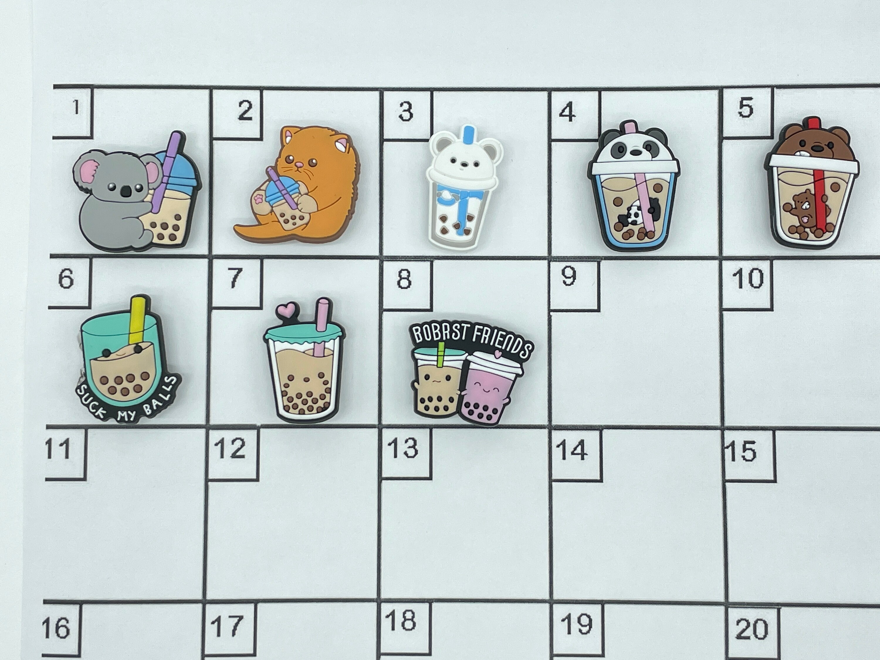 Boba Tea Shoe Charm - Tea Shoe Charm - Koala Shoe Charm - Coffee Drink ...