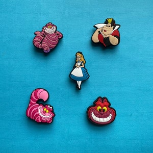 Alice shoe charm - popular shoe charms - insprired  shoe charms - cat  shoe  charms - lit charms