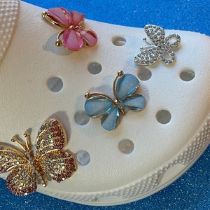 Schmetterling Bling Schuhcharme - Blume Blinzeln Charme - Schmuck Reize - Monarch Charms - Insekt Schuhcharme -bling Schuhcharme - Fehler