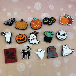 Halloween Schuhanhänger - Geist Schuhanhänger - Jack-o-Lantern-Schuhanhänger - Gruselfilm - Halloween-Reaper - Hexenschuhanhänger - Kürbis - Geist - Monsteranhänger